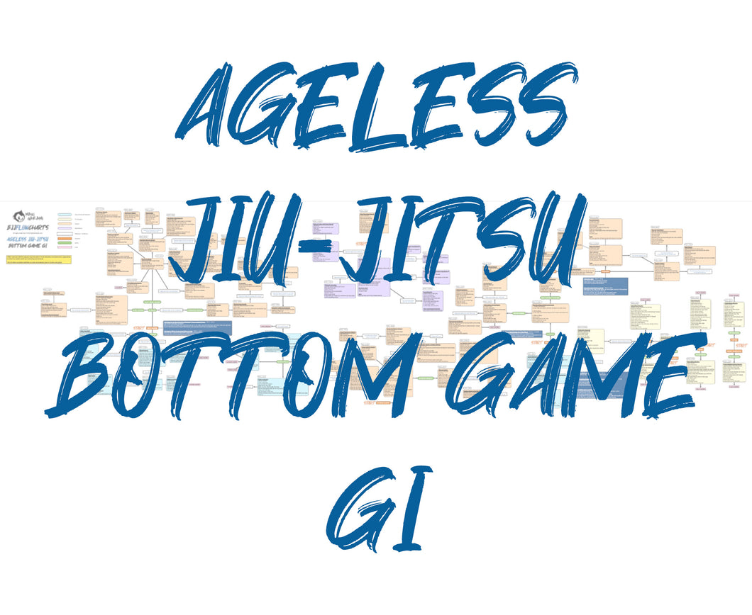 Flow Chart of Danaher's Ageless Jiu-Jitsu Bottom Game Gi Jiu-Jitsu System