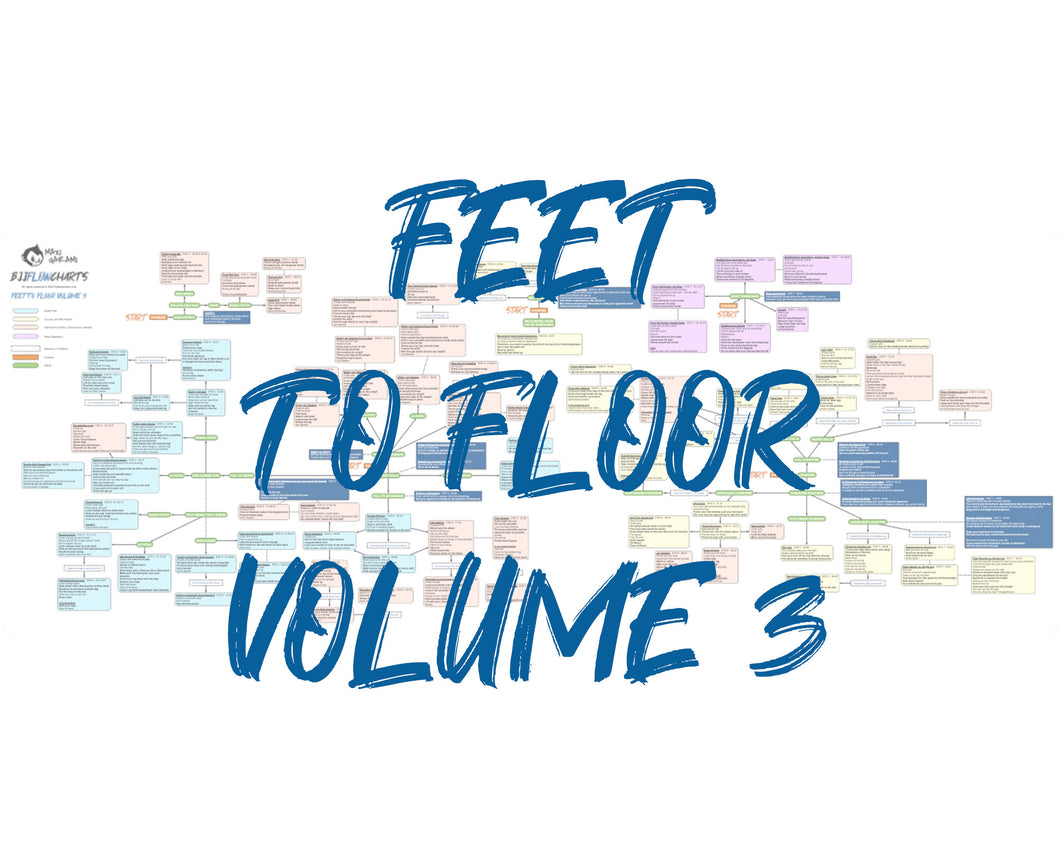 BJJFlowCharts-Flow Chart of Danaher's Feet to Floor Volume 3 Jiu-Jitsu System