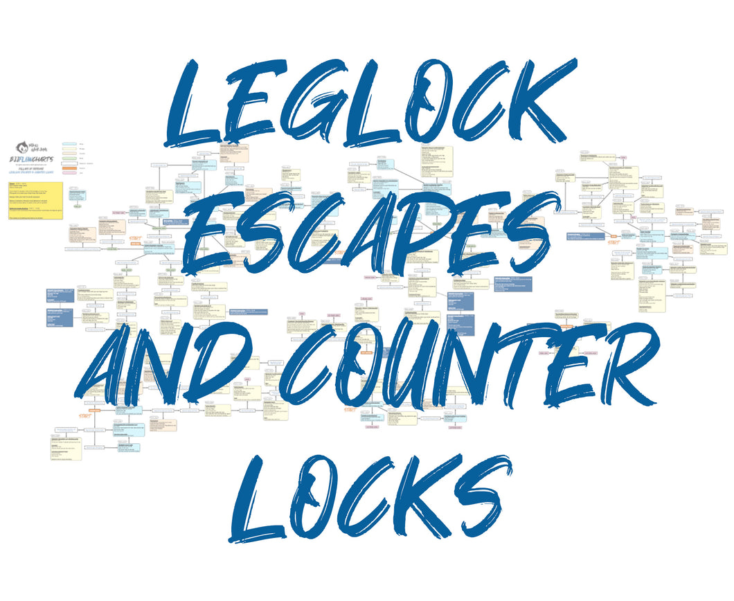 BJJFlowCharts-Flow Chart of Gordon Ryan's Leglock Escape and Counter Locks Jiu-Jitsu System