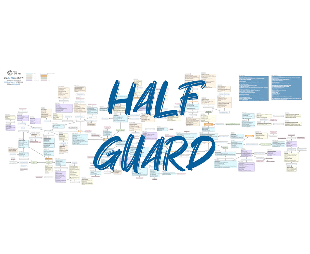 BJJFlowCharts-Flow Chart of Gordon Ryan's Half Guard Jiu-Jitsu System