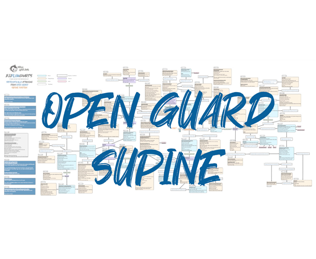 BJJFlowCharts-Flow Chart of Gordon Ryan's Open Guard Supine Jiu-Jitsu System